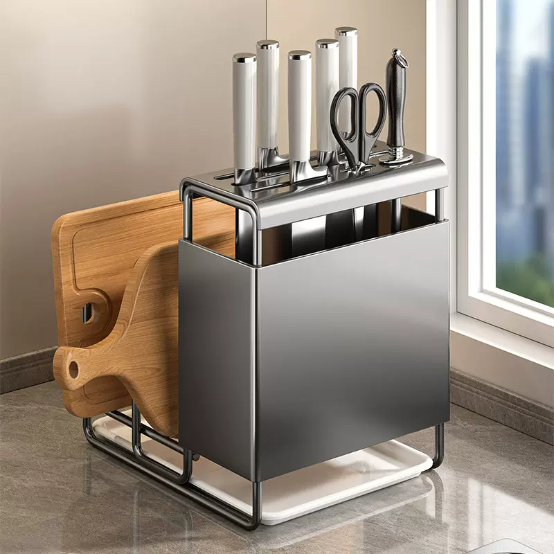 刀架置物架家用多功能菜刀架砧板架厨房刀具收纳架台面刀具刀座架