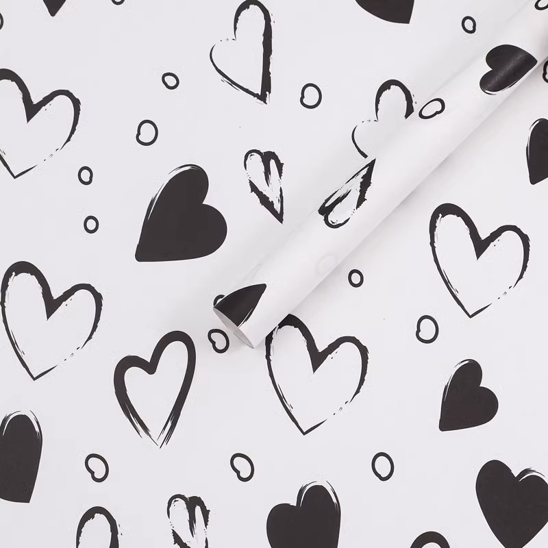 Papel de alta gama para ramos, papel de regalo artístico, papel artístico grueso impermeable con patrón de mármol, material de embalaje para flores