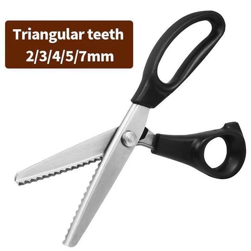 Wholesale triangle dogtooth zigzag scissors, curved wave scissors