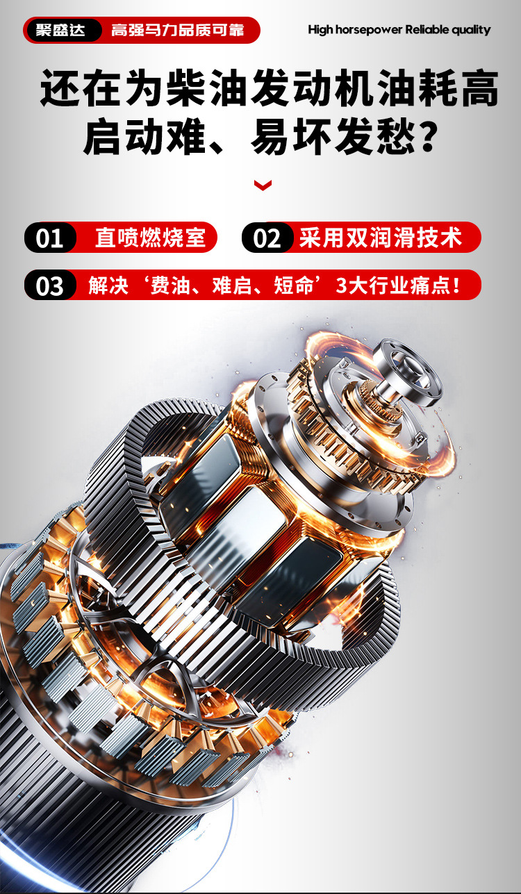 Changzhou Diesel Engine Single-Cylinder Water-Cooled 12/15/18 Horsepower Agricultural Marine Small Tractor Micro-Tiller Engine