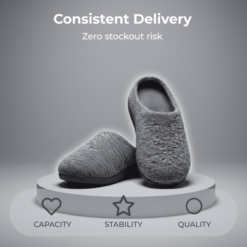 Customized Amazon 2026 New Silent Slippers, Wool Thick-Soled Cotton Slippers, Warm and Comfortable Nordic Style Cotton Slippers