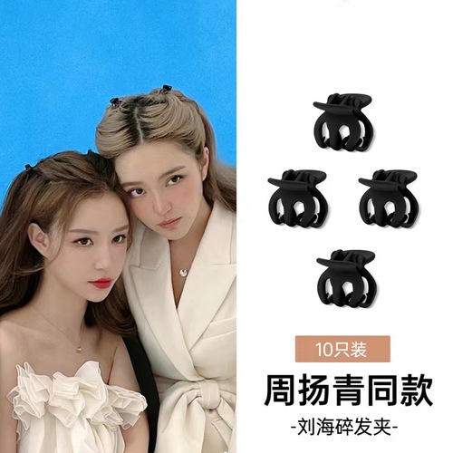 Simple plastic mini small grabber, temperament side black broken hair grabber, hairpin, resin hairpin, headband, hair accessories