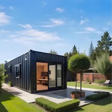 跨境专供集装箱房黑色集装箱简易家用房屋办公室工地临时房移动房