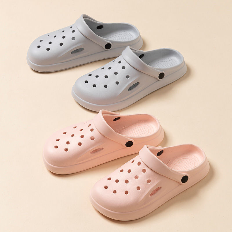 EVA new summer beach shoes, children's sandals, outdoor closed-toe clogs, parent-child shoes, indoor thick-soled home EVA shoes