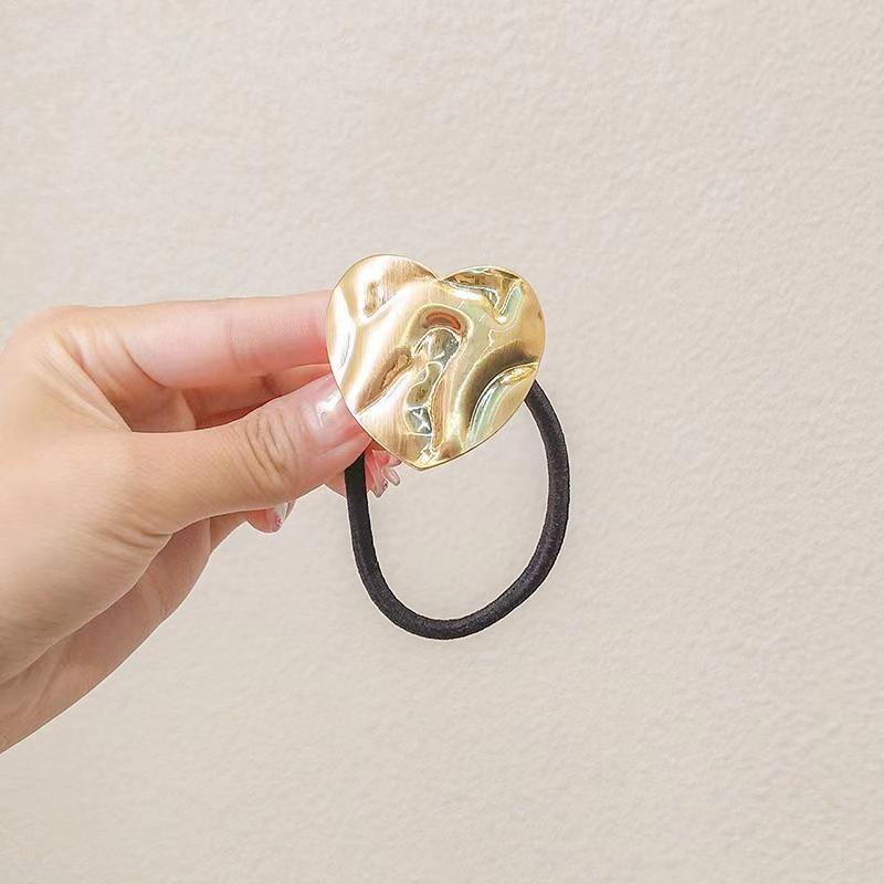 15g Weight Hair Tie Hair Accessories Type 1 Piece Quantity Holiday, Daily Occasion Iron Material Geometric, Solid Color Pattern Women's Gender Casual, Simple Style Style Women's Casual Simple Style Geometric Solid Color Iron Hair Tie 4