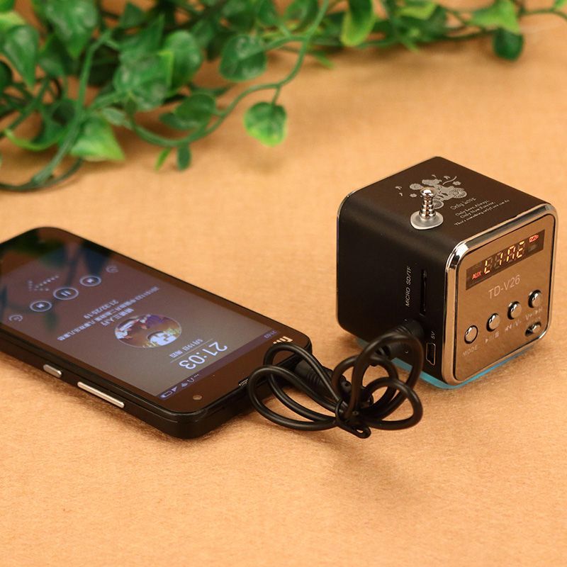 TD-V26 カードスピーカーラジオ U ディスクポータブルミニスピーカーウォークマン mp3 携帯電話サブウーファー|undefined