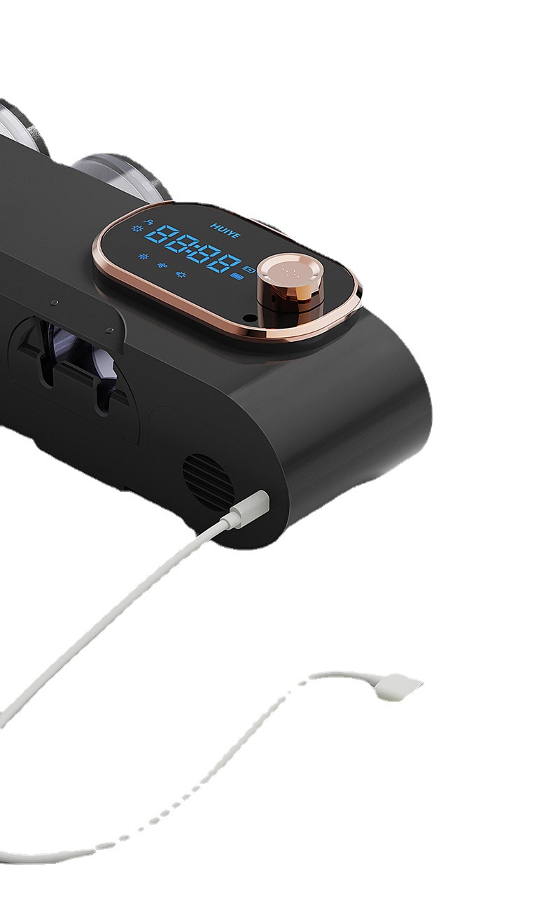 C3三杯牙刷紫外线消毒器烘干置物架卫生间免打孔刷牙架子壁挂智能
