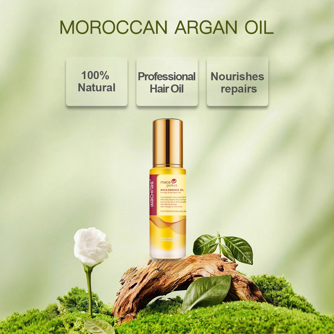 Aceite esencial para el cuidado del cabello marroquí, aceite de nueces, mejora la calidad del cabello, lo suaviza y previene el encrespamiento, nutre el cabello.