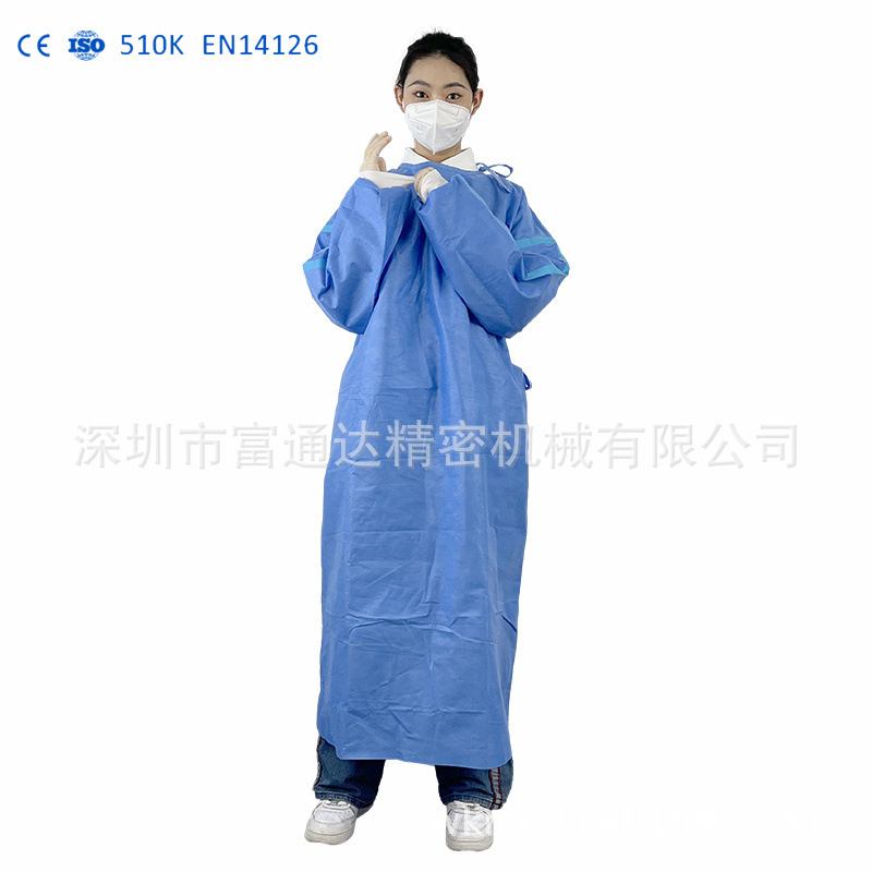 工厂现货手术衣可洗防尘服防静电510K耐用SMS加厚工作服AATCC SGS