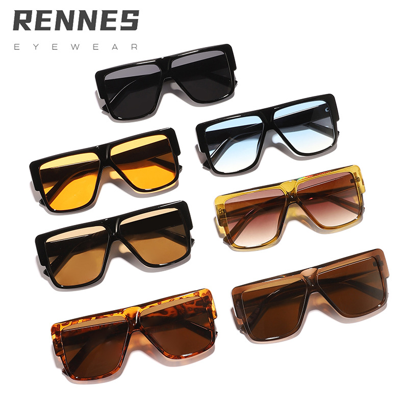 Nuevo marco cuadrado transfronterizo europeo y americano, gafas de sol pequeñas de moda, gafas de sol para conducir al aire libre, gafas de sol, celebridades de Internet, las mismas gafas de sol