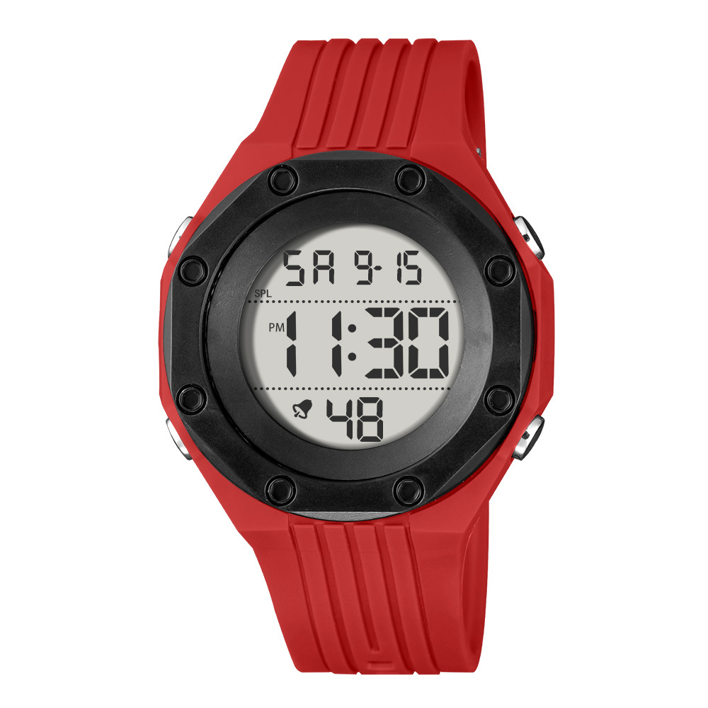 Moda juvenil nocturna cronometraje deportivo reloj electrónico estudiantes alarma multifuncional al aire libre reloj electrónico mayorista