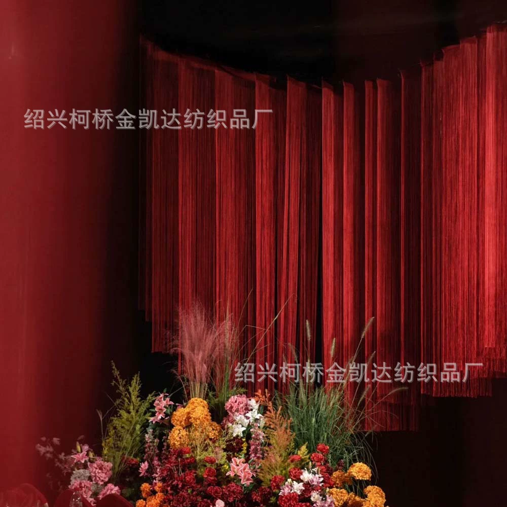 Little Red Book Curtain занавесь той же модели специальных свадебных линий занавесь оптовая прозрачная светлая