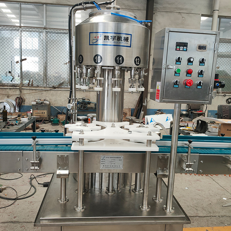 全自动液体灌装机真空负压灌装机山东灌装机饮料等液位灌装机液态