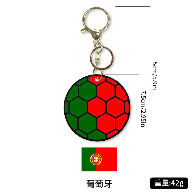 Amazon venta caliente de fútbol deportivo llavero colgante material de silicona bolsas de fútbol de dibujos animados decoración llave de regalo image 8