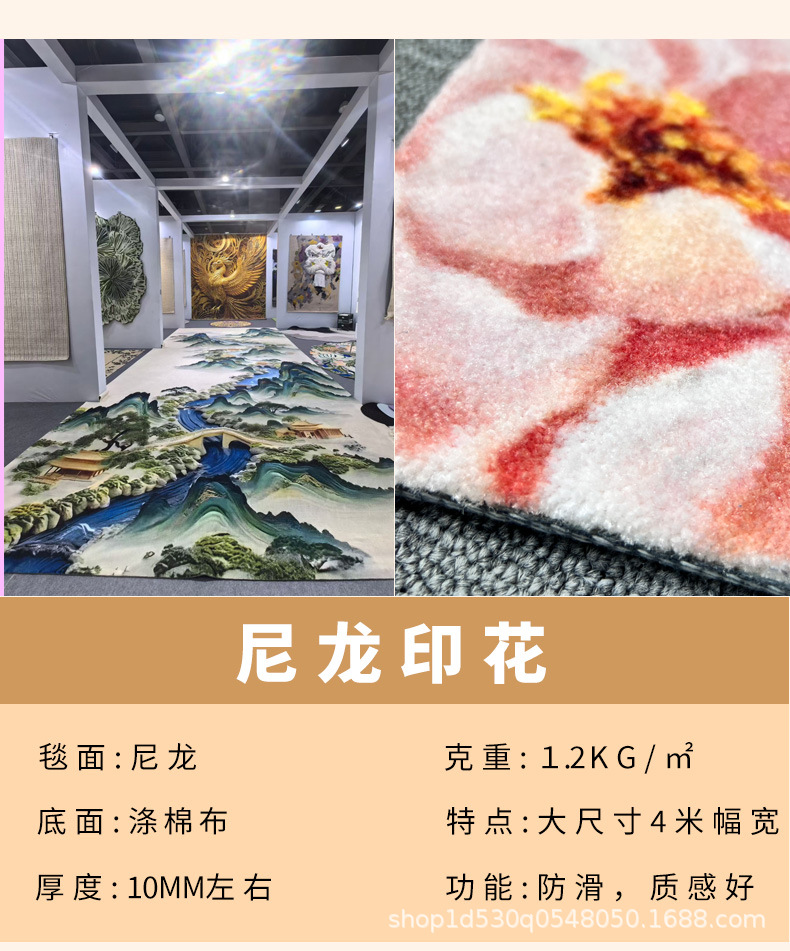 Cross-border specialty craft car carpet, non-slip, water-absorbent plush small mat, one-piece drop-shipping, illustration art floor mat