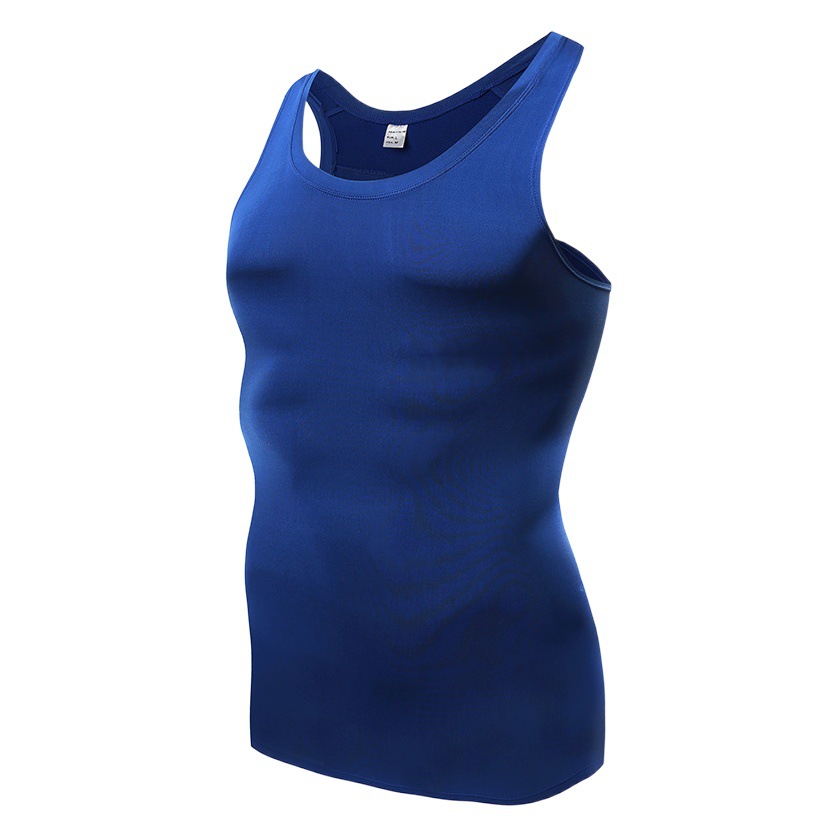 Deportes apretados Chaleco de los hombres ropa de fitness sin mangas estiramiento de secado rápido camisa de baloncesto correr ropa de entrenamiento chaleco muscular