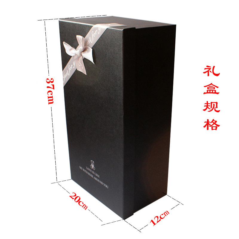 Regalo para el Día de San Valentín, ramo de 18 rosas terminadas, caja de regalo, regalo para el Día de la Madre, caja de regalo para cumpleaños, Día de San Valentín