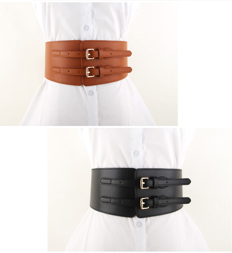 Decorative Fashion New Girdle Women's Waist Solid Color Belt  Wholesale display picture 5