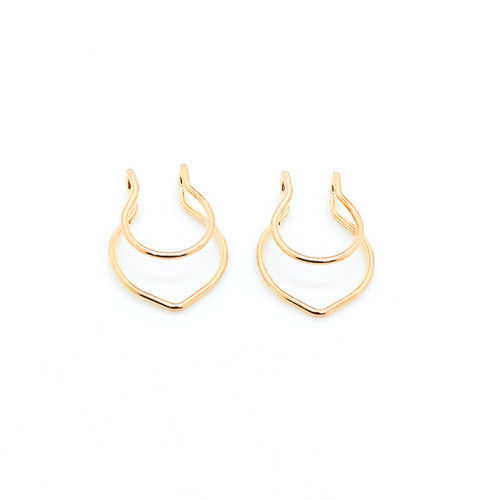 European and American simple stainless steel nose clip antlers love non-piercing nose nail African nose ring body piercing jewelry factory