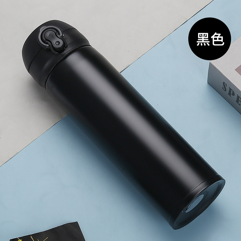新商品ステンレス真空バウンスカバー保温カップビジネス事務シンプル水杯創意はすぐにコップを卸売りできます。|undefined