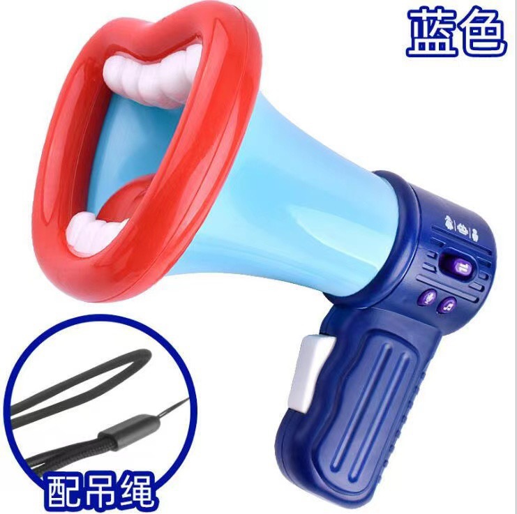 Blue megaphone