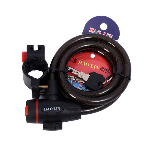 Ring lock bicycle lock wire ring lock with lock frame electric bike lock mountain bike lock portable anti-theft ring lock