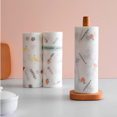 清潔可水洗懶人抹布廚房無紡布巾幹濕兩用清潔去油紙壹次性洗碗布