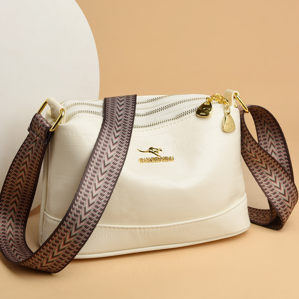 Women's Fashion Large Capacity Multi-Compartment Commuter Shoulder Crossbody Lightweight Phone Coin Purse Soft Leather_voghion.com