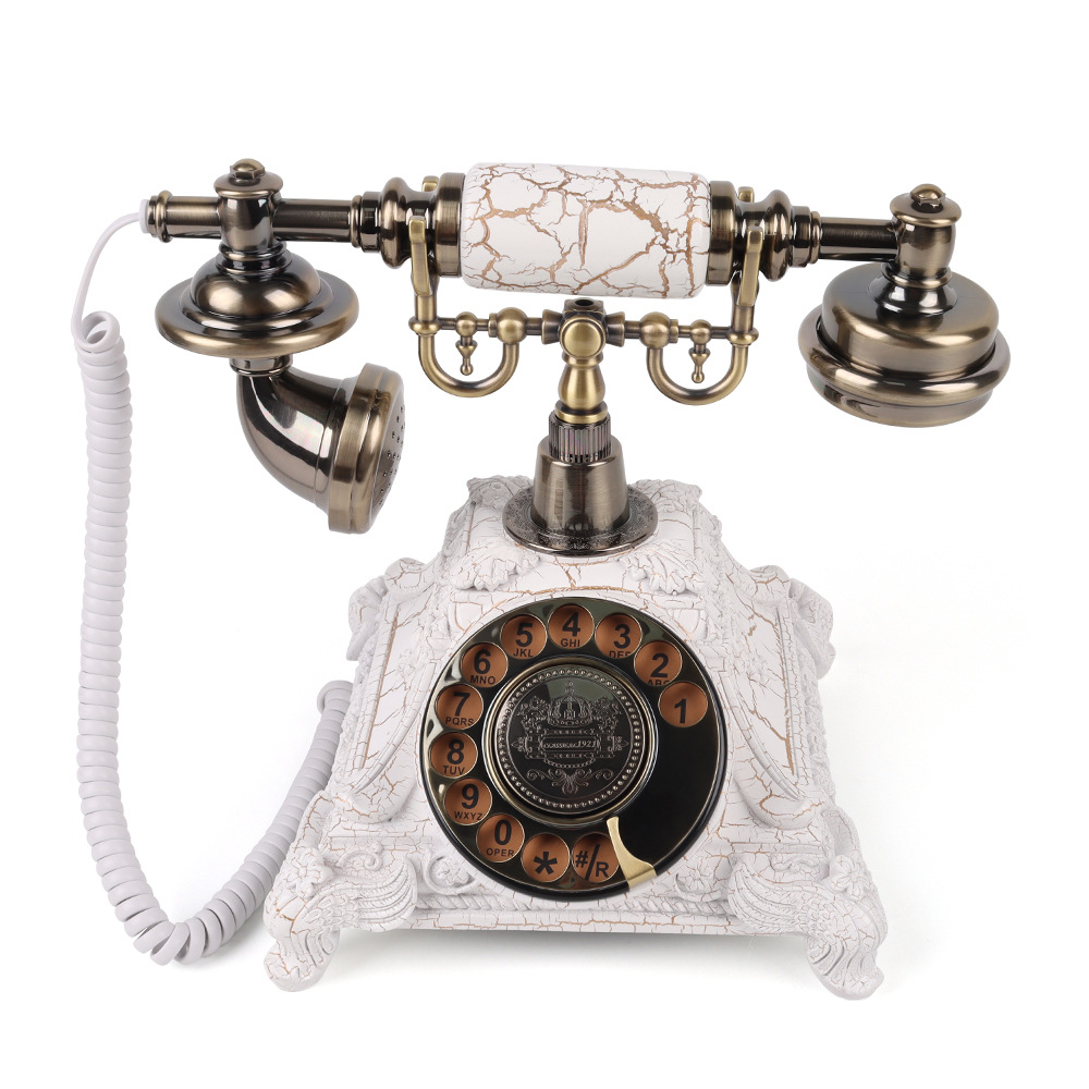 Teléfono retro transfronterizo, teléfono de botón, teléfono fijo, para habitación de huéspedes, oficina, teléfono móvil para el hogar, hotel, estilo antiguo