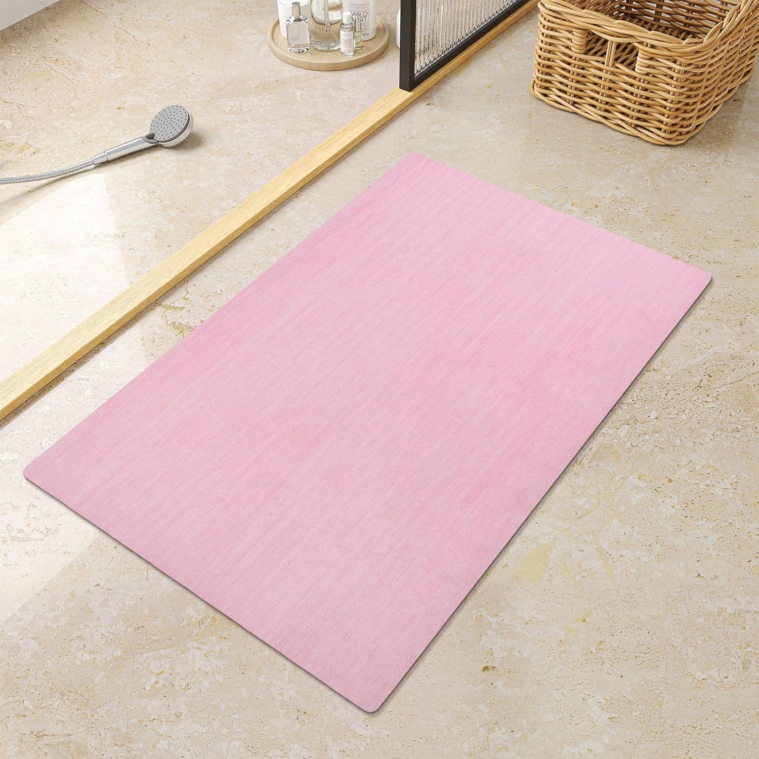 Alfombrilla absorbente de barro de diatomeas Alfombrilla de cocina Alfombrilla de piso antideslizante y antigrasa, lavable, inodoro y desechable Alfombrilla de piso de baño Alfombrilla de piso de secado rápido
