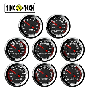2'' 52mm Colorful Car Modified Instrument Supercharged Water Temperature Oil Temperature Oil Pressure Voltage Air Fuel Ratio Exhaust Temperature Tachometer