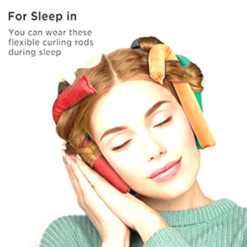 Cross-border sleep curling iron for women 25cm European and American curling magic, no heat lazy person curling iron set, hair roller for wholesale