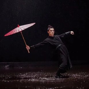 ✅ Xia Bone Umbrella Shadow's Same Oil Paper Umbrella Intangible Cultural Heritage Ancient Style Dance Costume Umbrella Rainproof and Sunproof Catwalk Wedding Red
