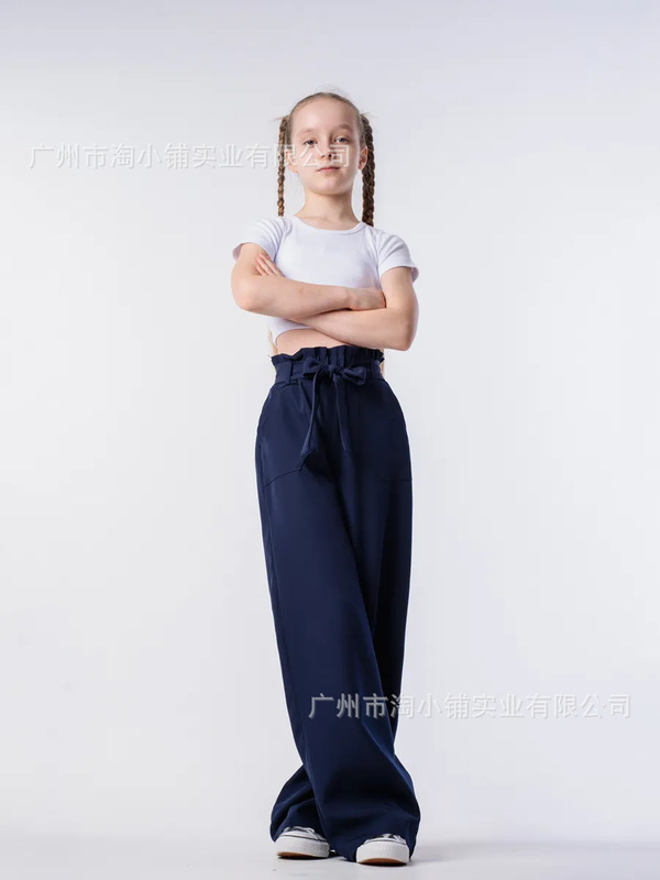 美式显高级弯刀阔腿裤女2025新款夏季抽绳宽松显瘦百搭垂感休闲裤|undefined