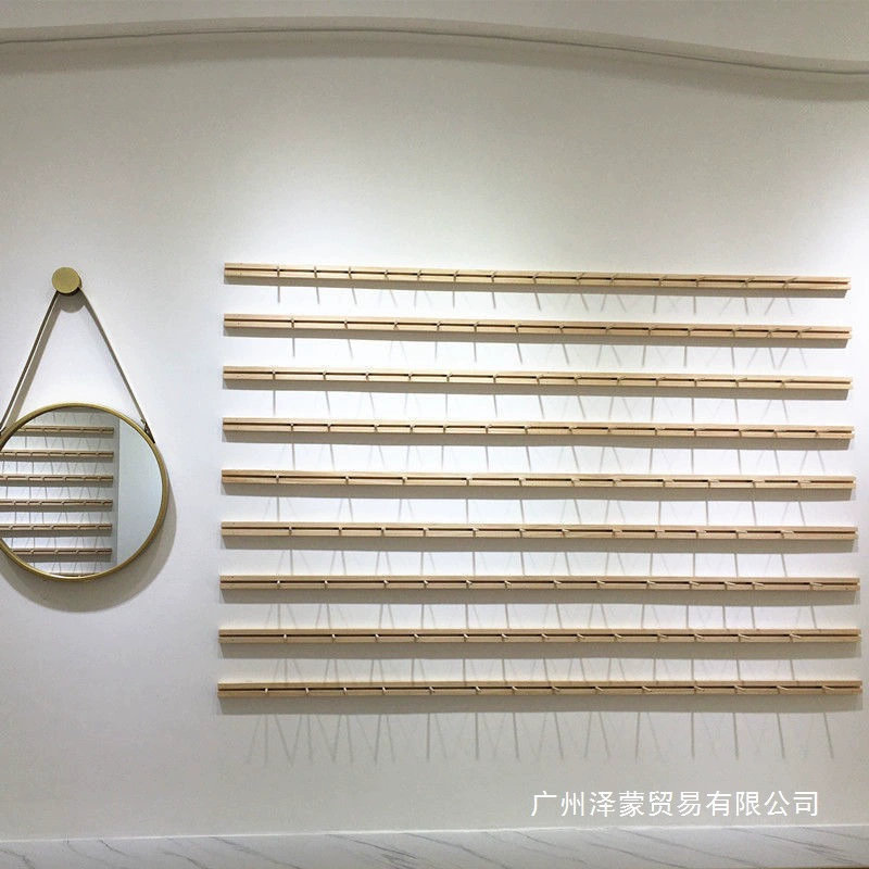 Настенная вешалка для ювелирных украшений, стеллаж для магазина, настенное крепление для сережек и колье, модный дизайн.