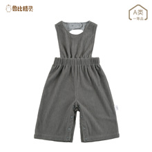 婴儿连体马甲背心新生儿春秋装男女宝宝灯芯绒背带裤马甲背带爬服