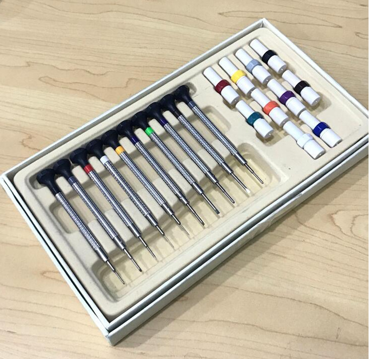 修表工具 好钢口螺丝批 优质螺丝刀 批头硬 十个尺寸 带一个批头