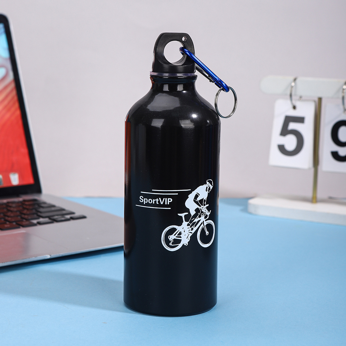 Nuevo simple taza de aluminio portátil de gran capacidad para niños y niñas ciclismo alpinismo botella de regalo taza LOGO al por mayor