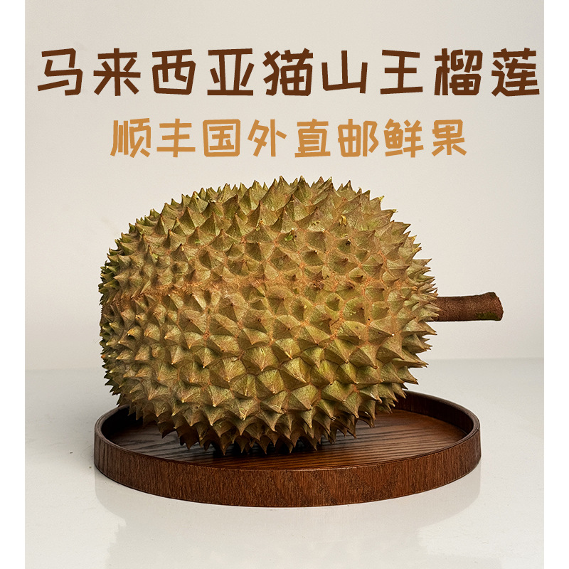 马来西亚直发D197猫山王榴莲包售后进口新鲜树熟带壳榴莲批发鲜果