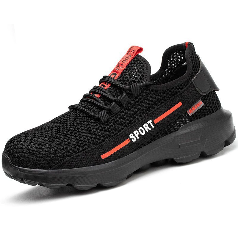 Оптовая изоляция 6KV обувь для защиты труда Мужская Противоударная защита от пирсинга, большая сетка, дышащая легкая Удобная защитная Рабочая обувь электрика
