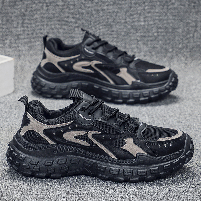 Zapatos deportivos para padres, nuevos zapatos de malla transpirable para hombres en primavera y otoño, zapatos de trabajo resistentes al desgaste para hombres en el trabajo