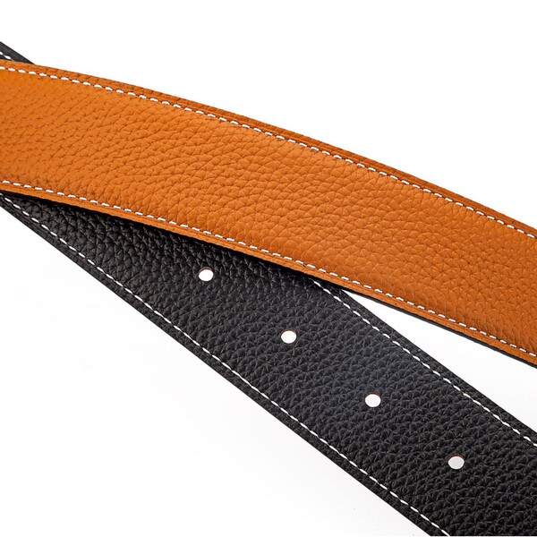 Elite quality double-sided import leather belt
