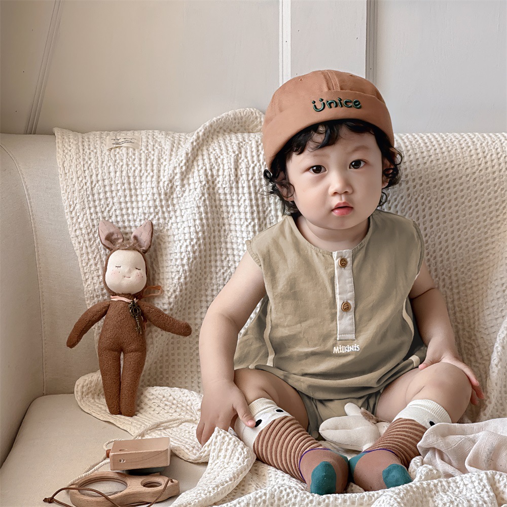 [Liquidación de verano para bebés y niños] mono de bebé verano nuevo traje de bebé ligero y transpirable