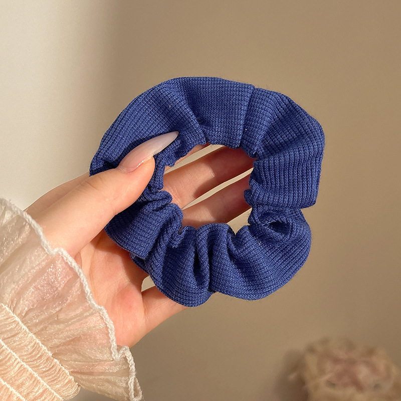 Coletero Scrunchie de Encaje con Flor de Alta Elasticidad para Mujer