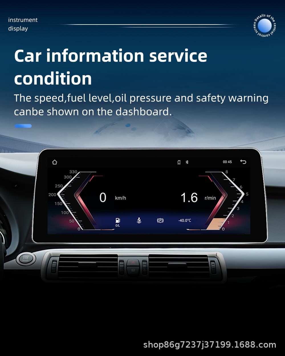Suitable for Bmw Gt F07 12.3inch Car Navigation Central Control Android Car System Mobile Phone Interconnection Gps Navigator