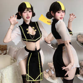 调情*性趣衣服萌萌僵尸服cos制服女仆角色扮演激情免脱女套装2752