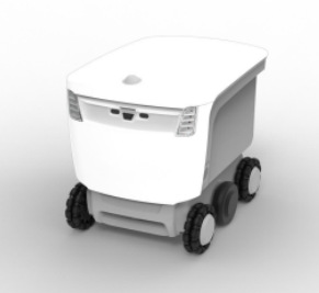 Robot de entrega interior y exterior Logística de entrega expreso Vehículo de entrega no tripulado Hotel para llevar entrega no tripulada Lubao