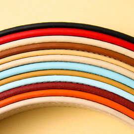 现货批发手柄带礼盒皮质缝白线皮质包带手提提手酒盒手皮拉手E18