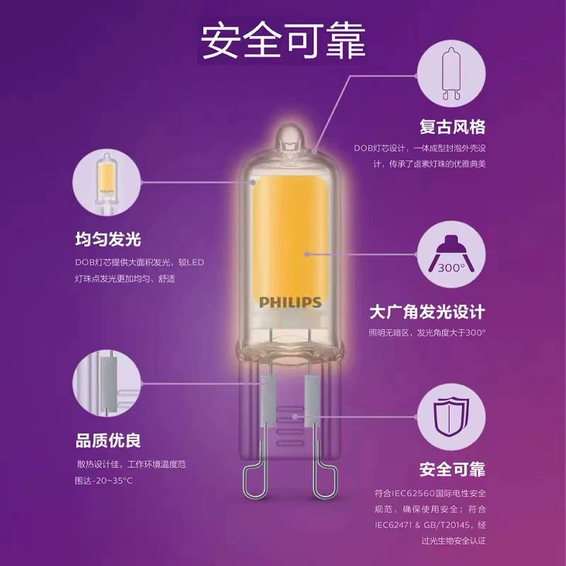 Потребительская LED-источник света Philips, напольное освещение, лампа-колба, свеча, потолочная светильник