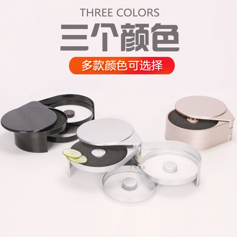 Bartender caja de borde de sal de plástico de tres capas caja de condimento caja de borde de azúcar Margaret caja de cóctel imprimible LOGO